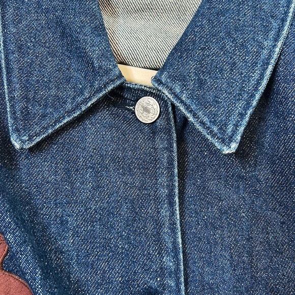Vintage Lou Sehestedt Long Denim Southwest Mexico Jacket Size Medium Art to Wear - Picture 16 of 16